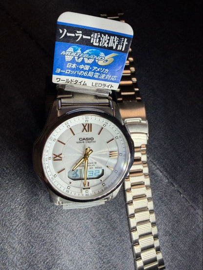 Casio Wave Ceptor WVA-M630D-7A2JF Solar Radio Wave Watch - Japan Import