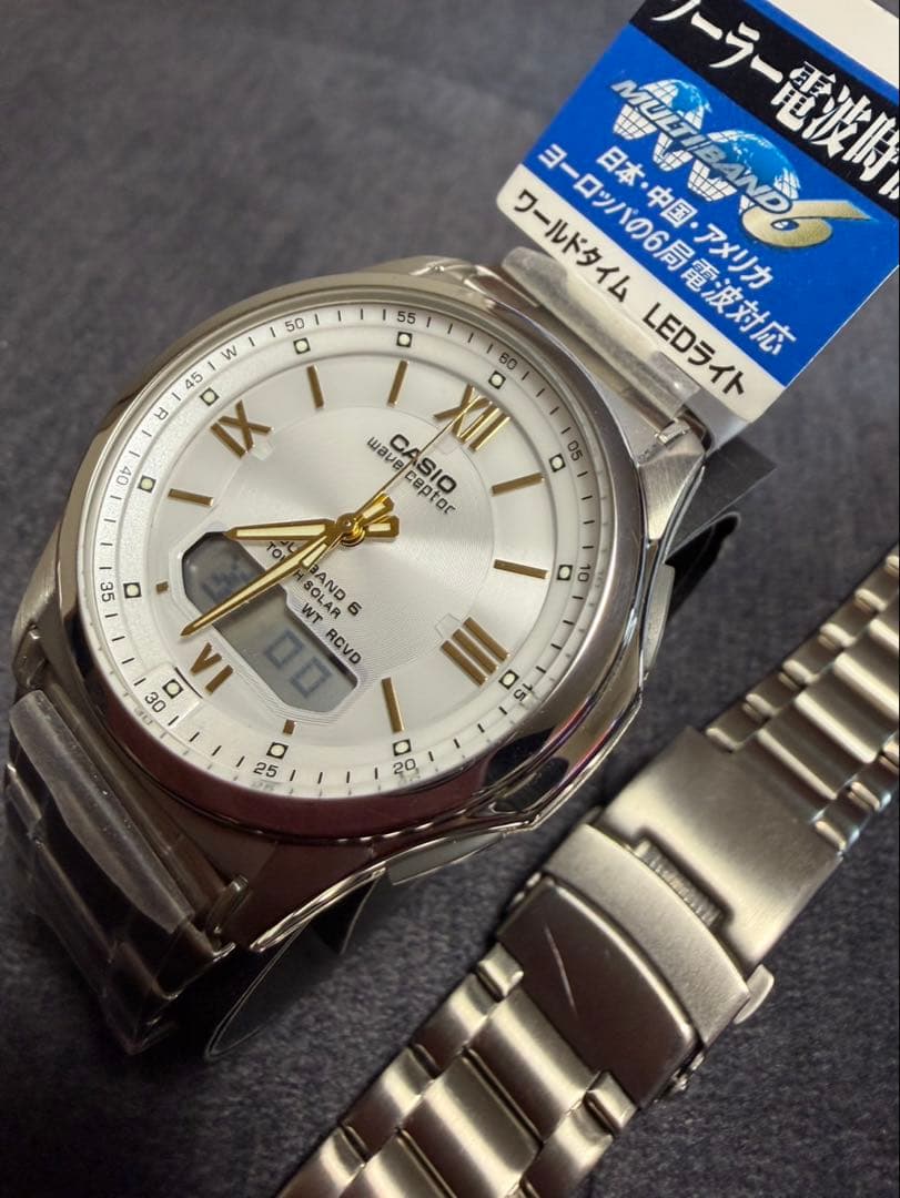 Casio Wave Ceptor WVA-M630D-7A2JF Solar Radio Wave Watch - Japan Import
