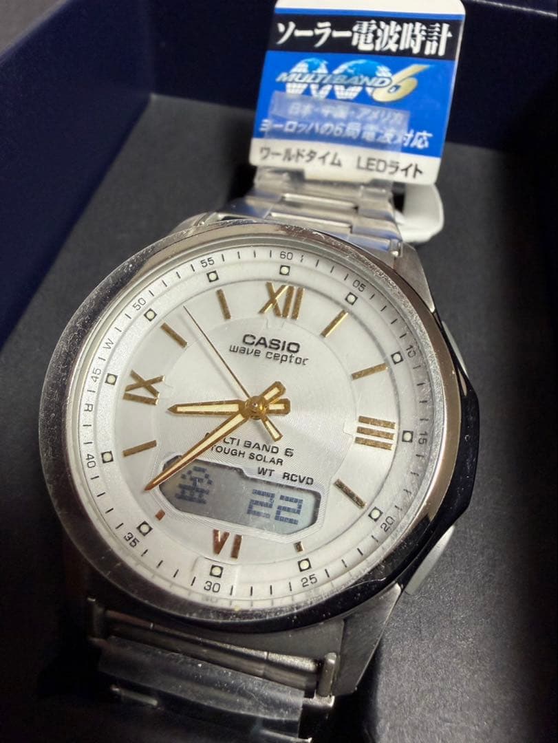 Casio Wave Ceptor WVA-M630D-7A2JF Solar Radio Wave Watch - Japan Import