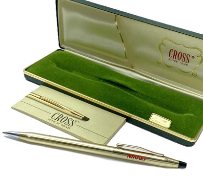 Cross Classic Century 10K Gold Filled Nikkei Logo Twist Ballpoint Pen