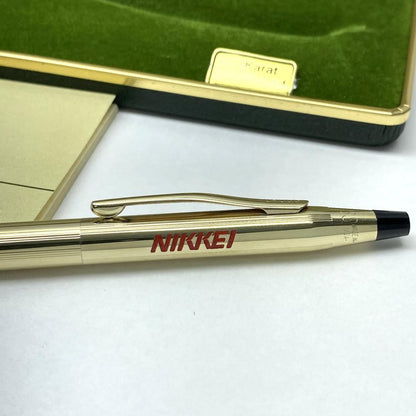 Cross Classic Century 10K Gold Filled Nikkei Logo Twist Ballpoint Pen