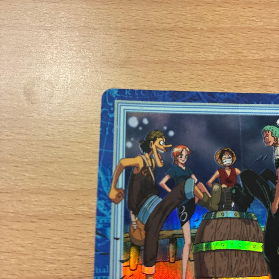 One Piece Hyper Battle Carddass S57 featuring Luffy and Pirate Crew Ship Launching Ceremony