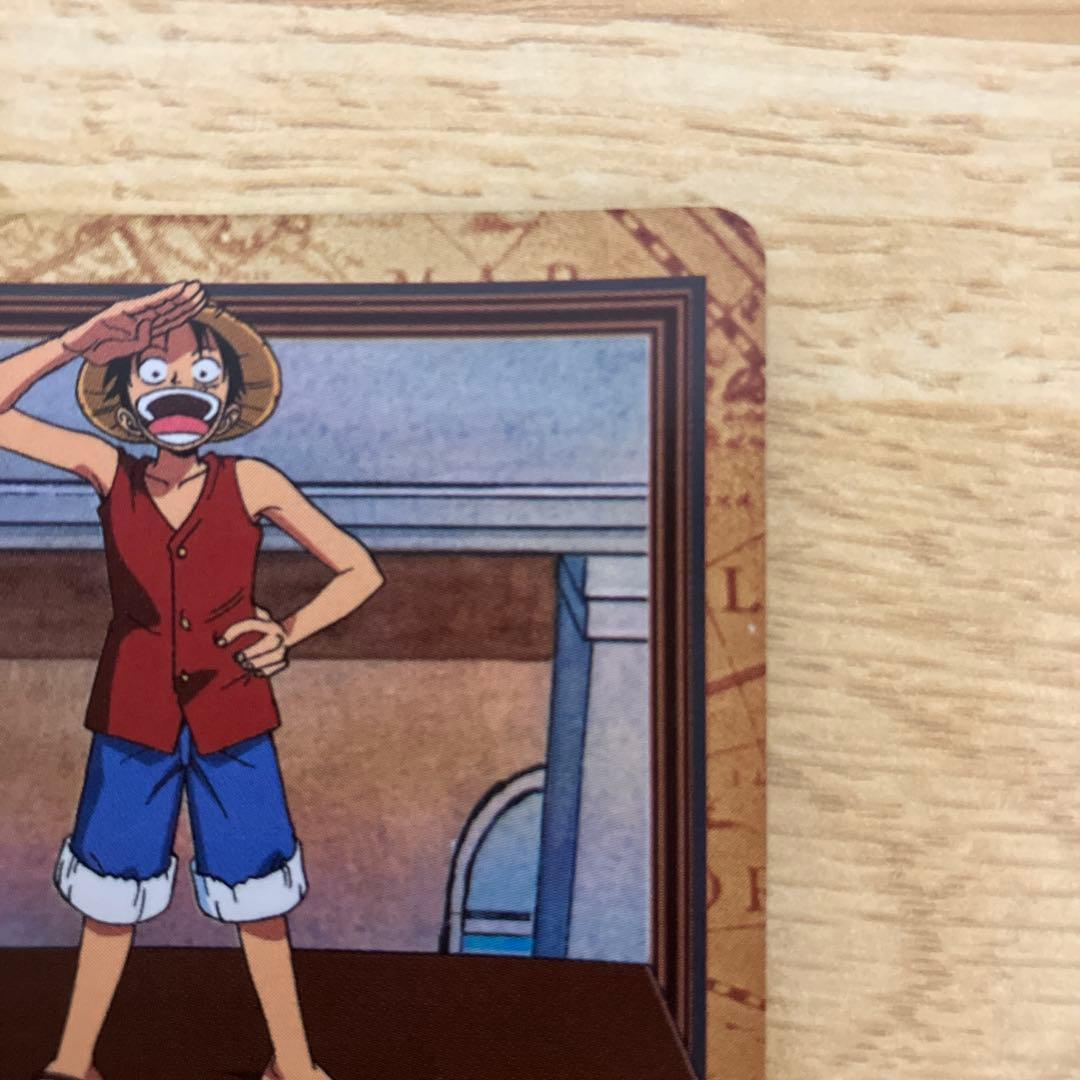 One Piece Carddass Hyper Battle Luffy Pirate King Path game card set from Japan, showing front and back sides