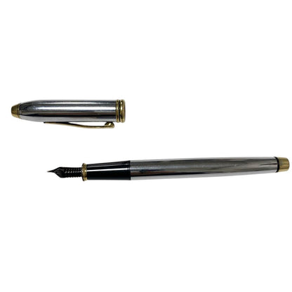 Cross Vintage Fountain Pen with Silver Body and Gold Trim