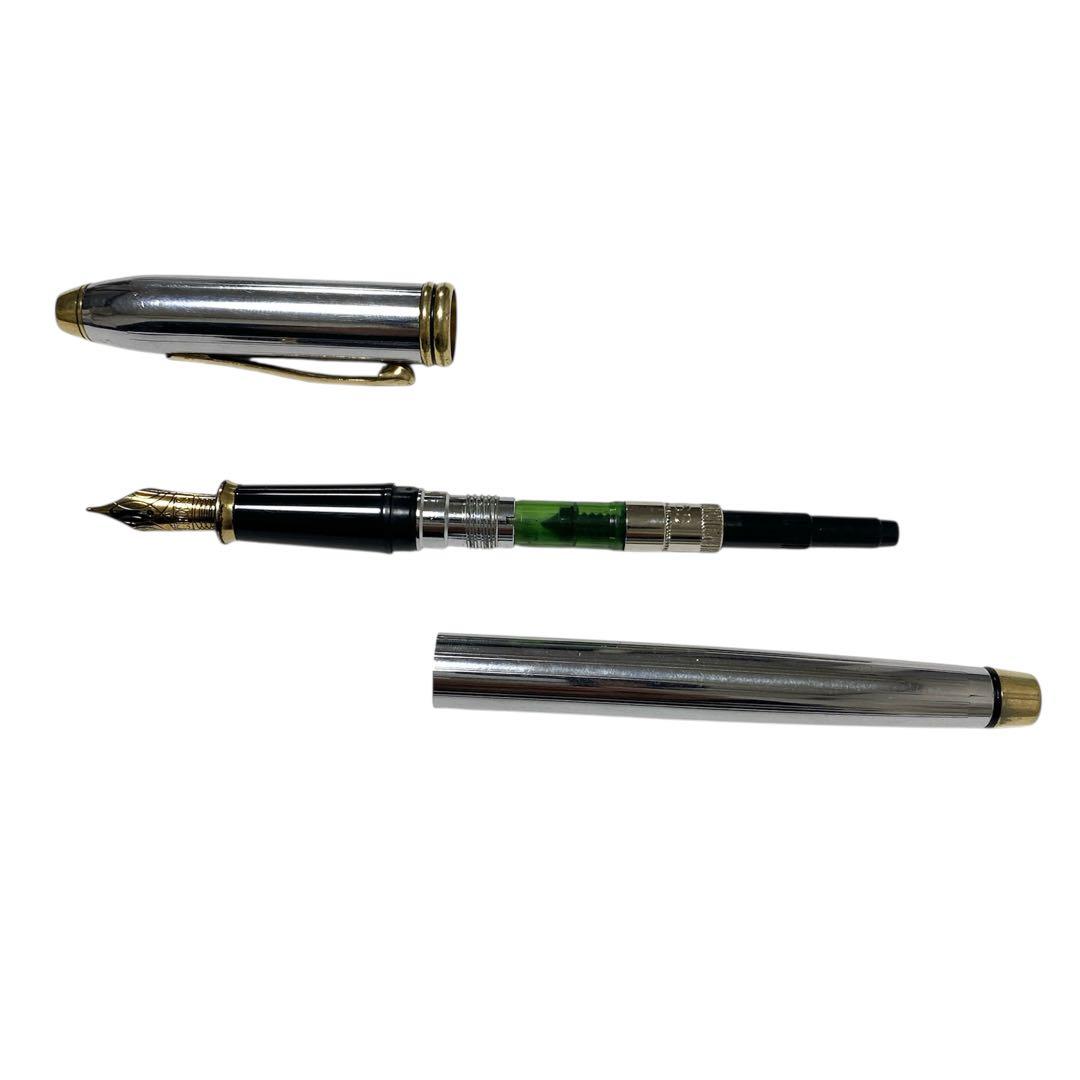 Cross Vintage Fountain Pen with Silver Body and Gold Trim