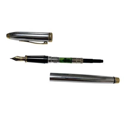 Cross Vintage Fountain Pen with Silver Body and Gold Trim