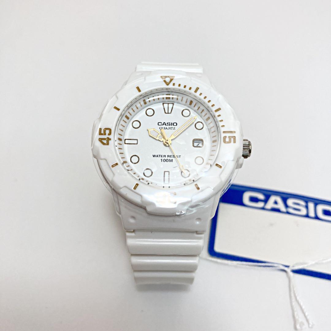 Casio Standard LRW-200H-7E2 Wristwatch with White Resin Band and White Dial — Japan Import