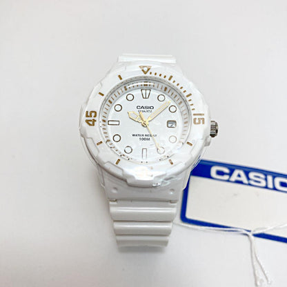 Casio Standard LRW-200H-7E2 Wristwatch with White Resin Band and White Dial — Japan Import