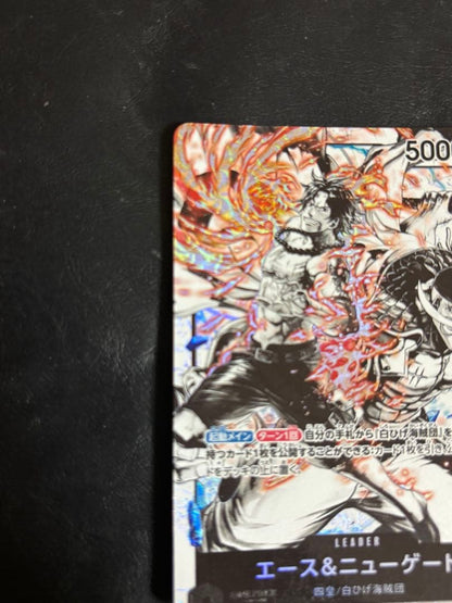 One Piece Ace & Newgate ST22-001 L Parallel card deck from 2022, Japanese import, unopened condition