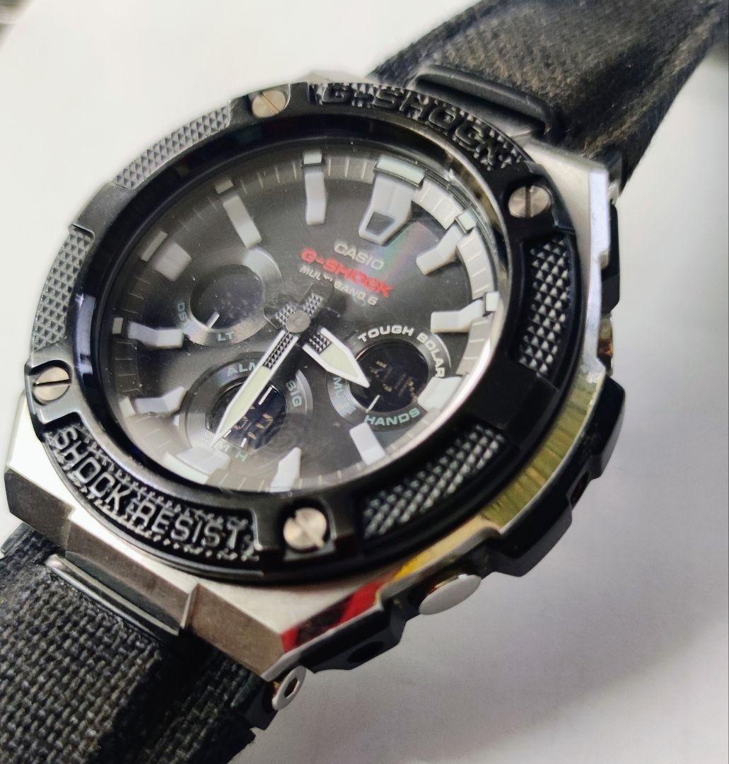 Casio G-Shock GST-W330AC Radio Solar Watch Black Silver — Japan Import