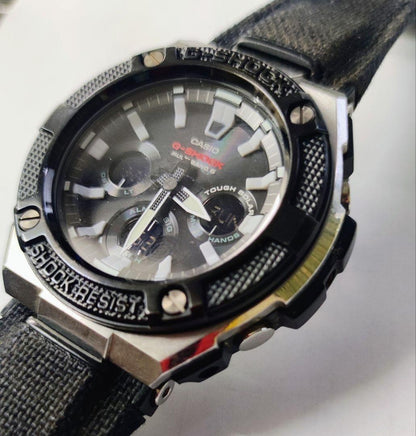 Casio G-Shock GST-W330AC Radio Solar Watch Black Silver — Japan Import