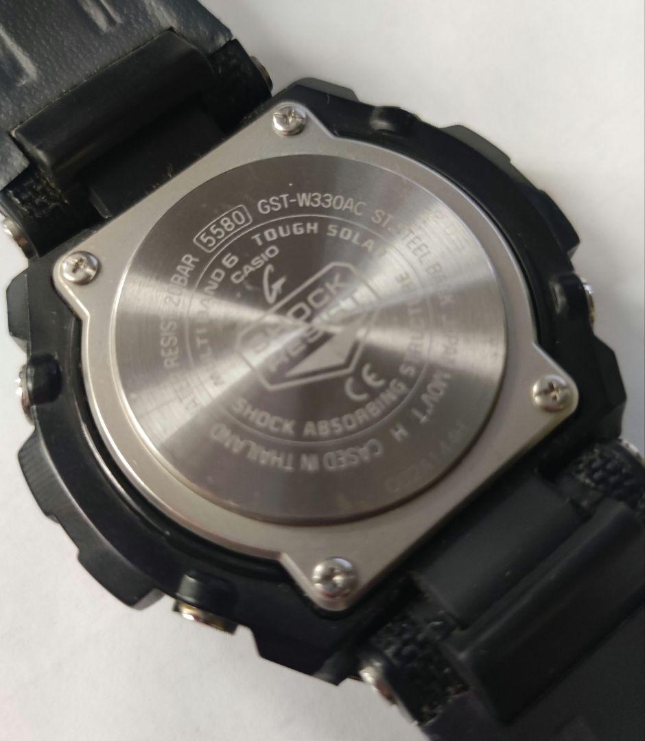 Casio G-Shock GST-W330AC Radio Solar Watch Black Silver — Japan Import