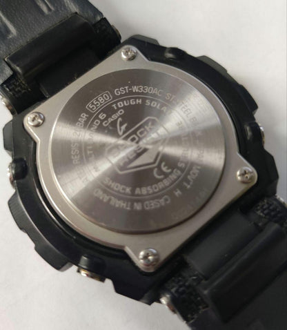 Casio G-Shock GST-W330AC Radio Solar Watch Black Silver — Japan Import