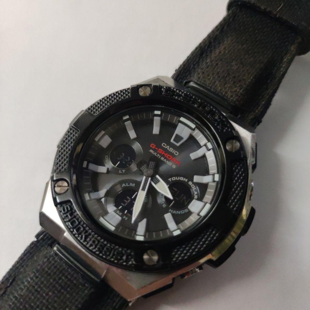 Casio G-Shock GST-W330AC Radio Solar Watch Black Silver — Japan Import