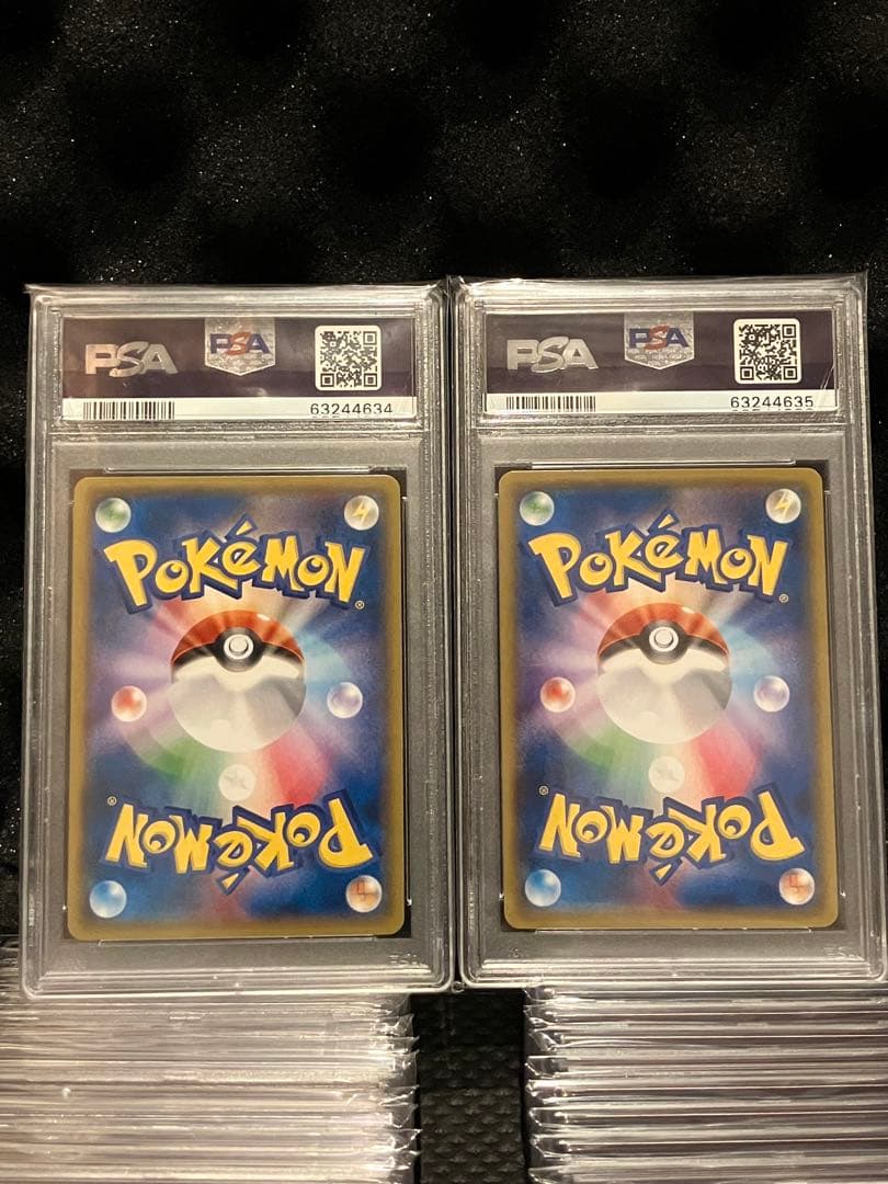 Two PSA10 graded Absol EX and M Absol EX Pokemon cards from 2014 Battle Festa Promo Japan import