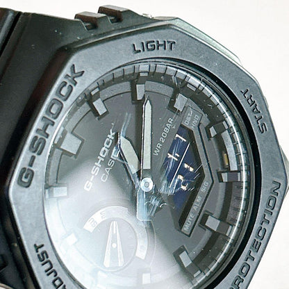 Casio G-Shock GA-2100 Watch with Scratched Glass and Worn Band — Japan Import