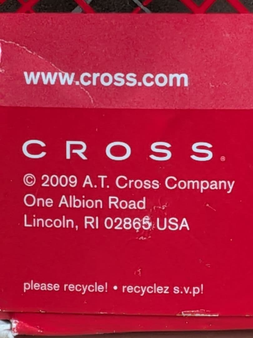 Cross Revere Ballpoint Pen USA Outer Box Deterioration — Japan Import