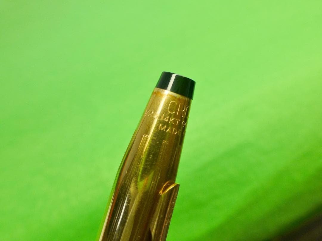 CROSS Old Logo Rare Gold 14K Rolling Pen Cap Type Made in USA