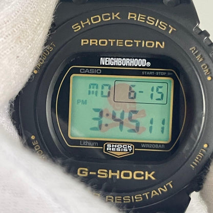Casio G-Shock DW-5750E Neighborhood Collaboration Model Black with Gold Accents