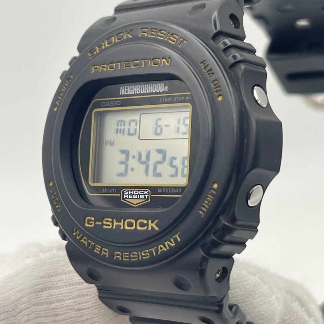 Casio G-Shock DW-5750E Neighborhood Collaboration Model Black with Gold Accents