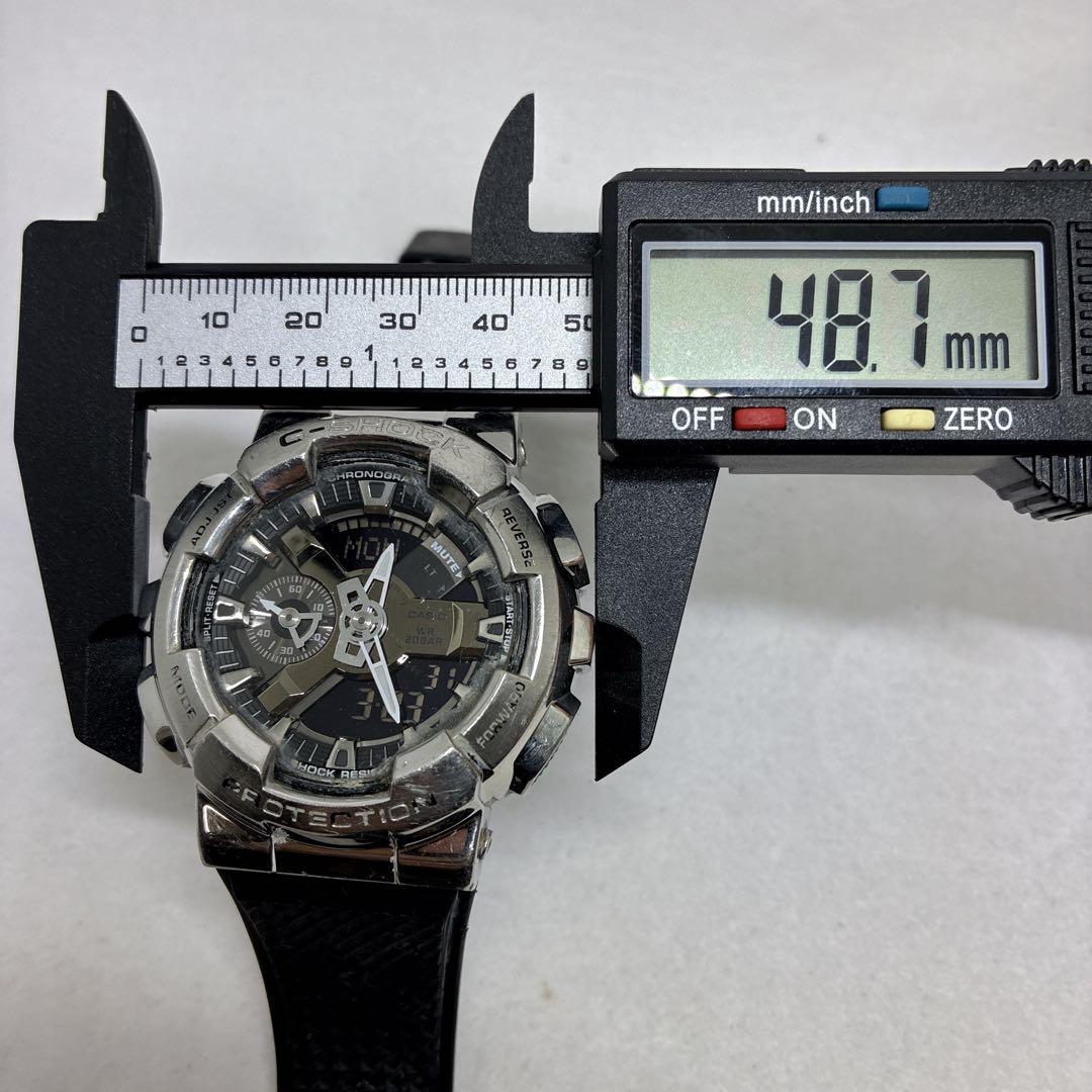 Casio G-Shock GM-110-1AJF Digital Analog Combination Watch with Metal Bezel — Japan Import
