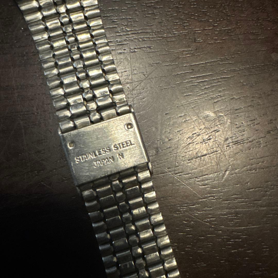 Casio AL-180 Vintage Digital Watch Solar Stainless Steel Japan