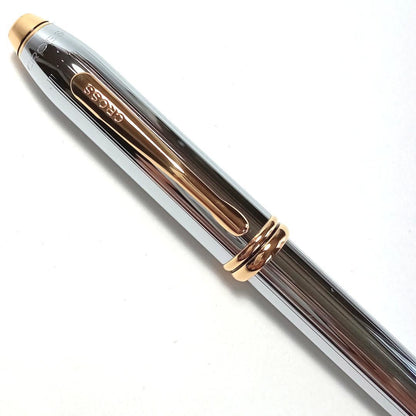 Cross Townsend N502TW Medalist Silver and Gold Ballpoint Pen