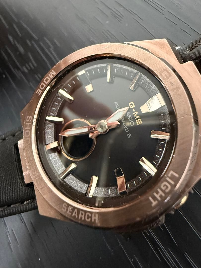 Casio Baby-G G-MS GMS MSG-W200BR-5BJF Rose Gold and Brown Solar Radio Watch — Japan Import