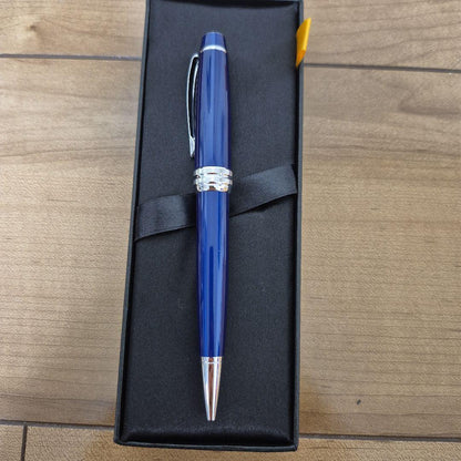 Cross Bailey Twist Ballpoint Pen - Blue with Genuine Case and Box