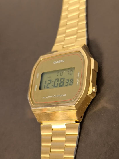Casio Digital Watch A168 Gold Model Japan Import