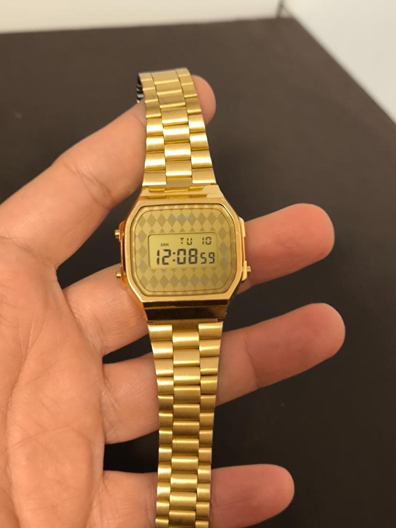 Casio Digital Watch A168 Gold Model Japan Import