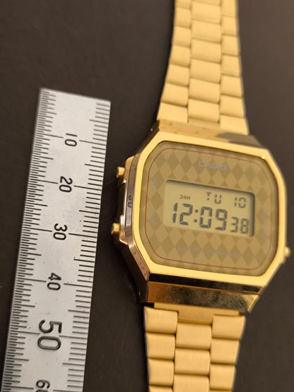 Casio Digital Watch A168 Gold Model Japan Import