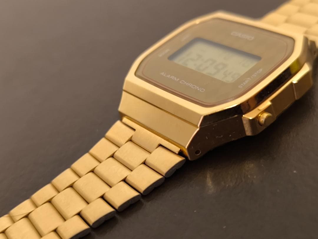 Casio Digital Watch A168 Gold Model Japan Import