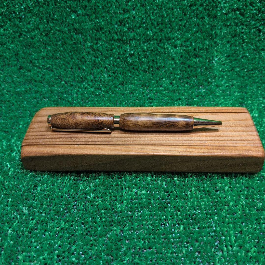 Yaku Sugi Wooden Ballpoint Pen and Custom Case Set