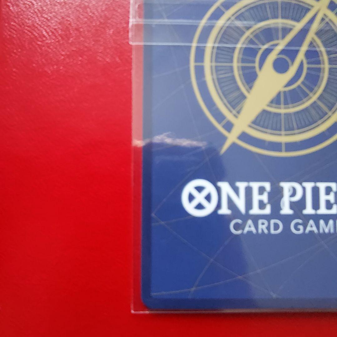 One Piece Monkey D. Luffy P-001 promo card from 2022 Pro Promo series in plastic case with sleeves