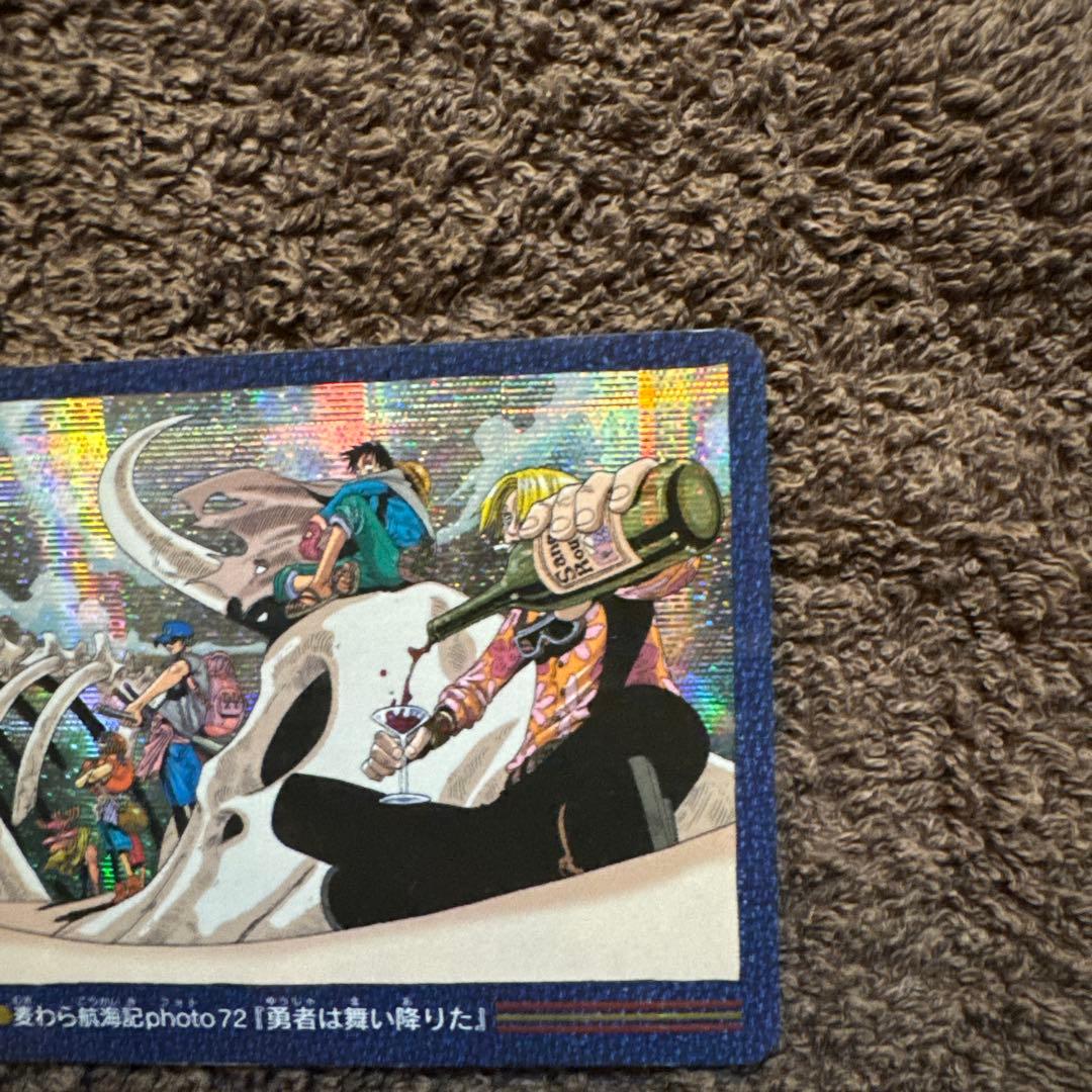 One Piece Visual Adventure Series No.127 Straw Hat Marine Diary Photo72 card front view with used condition
