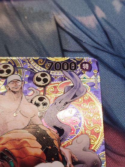 One Piece Energy SP OP05-100 trading card showing the character Energy from the One Piece series