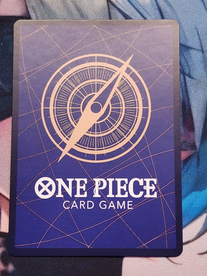 One Piece Energy SP OP05-100 trading card showing the character Energy from the One Piece series