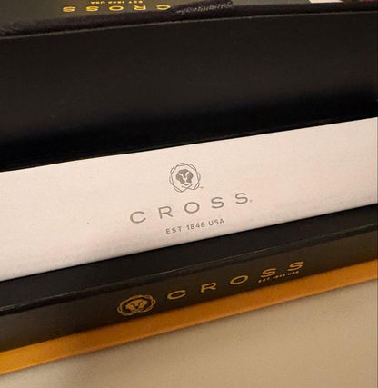 Cross Brand Red Ballpoint Pen with Gift Box — Japan Import