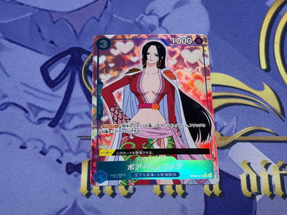 Bandai One Piece Boa Hancock Full Art Parallel Card ST03-013 blue color Japan import