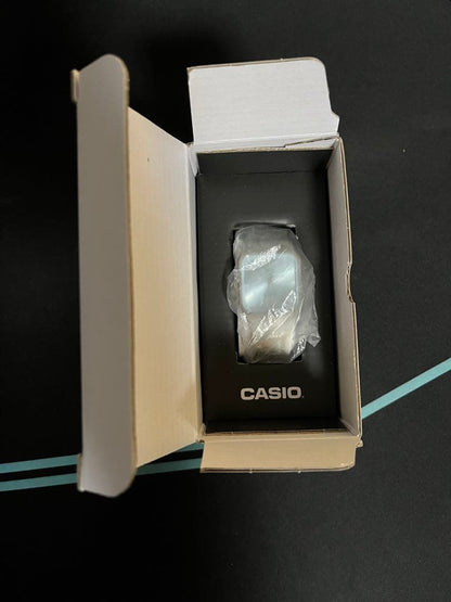 Casio Blue Dial Silver Strap Watch MTP-B185D-2A2V with Box