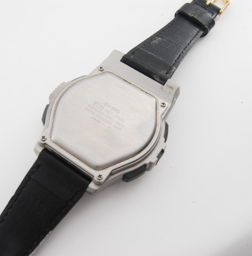 Casio Data Bank Twincept Radio-Controlled Watch FKT-2000 Silver — Japan Import