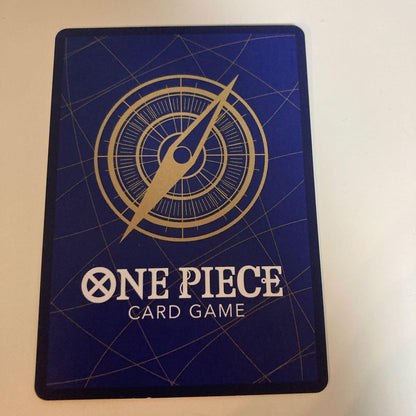 One Piece Monkey D. Luffy OP15-116 Parallel SP Rifle Card featuring Luffy with white mark on back