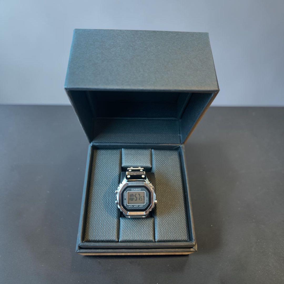 Casio Ring Watch CRW-001-1JR Silver Model 22 Size Digital LED Backlight Watch — Japan Import
