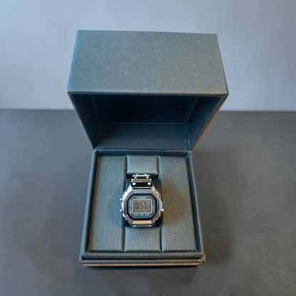 Casio Ring Watch CRW-001-1JR Silver Model 22 Size Digital LED Backlight Watch — Japan Import