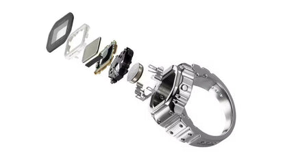 Casio Ring Watch CRW-001-1JR Silver Model 22 Size Digital LED Backlight Watch — Japan Import