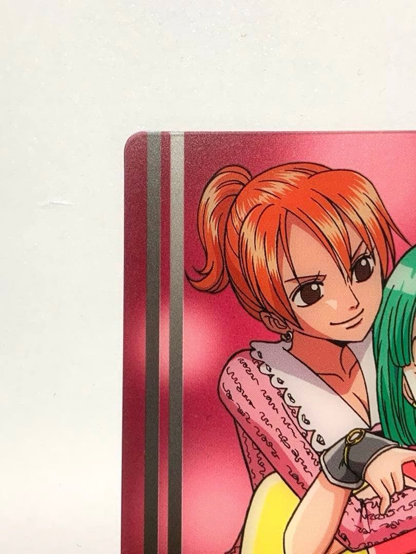 Bandai Dragon Ball X One Piece Morinaga Wafer Card No.012 featuring Bulma and Nami from Japan import