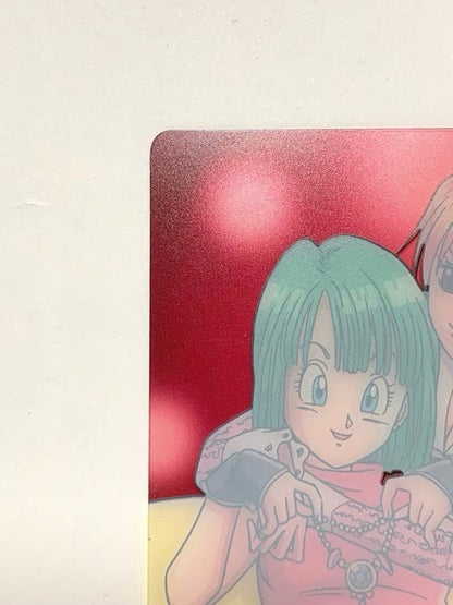 Bandai Dragon Ball X One Piece Morinaga Wafer Card No.012 featuring Bulma and Nami from Japan import