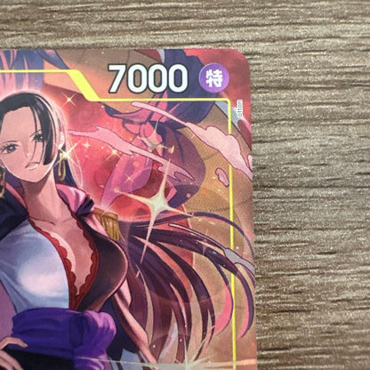 One Piece Boa Hancock PRB02-017 SR Parallel trading card in good condition with no visible scratches