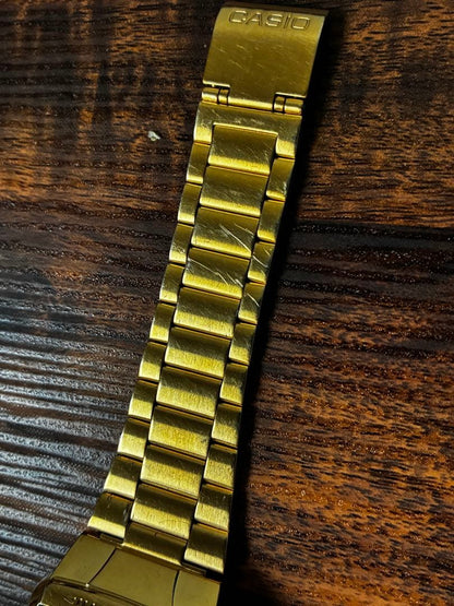 Casio Data Bank Digital Dual Time Watch DB-360G Gold Model — Japan Import